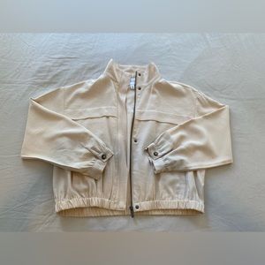 Tan Utility Bomber Jacket